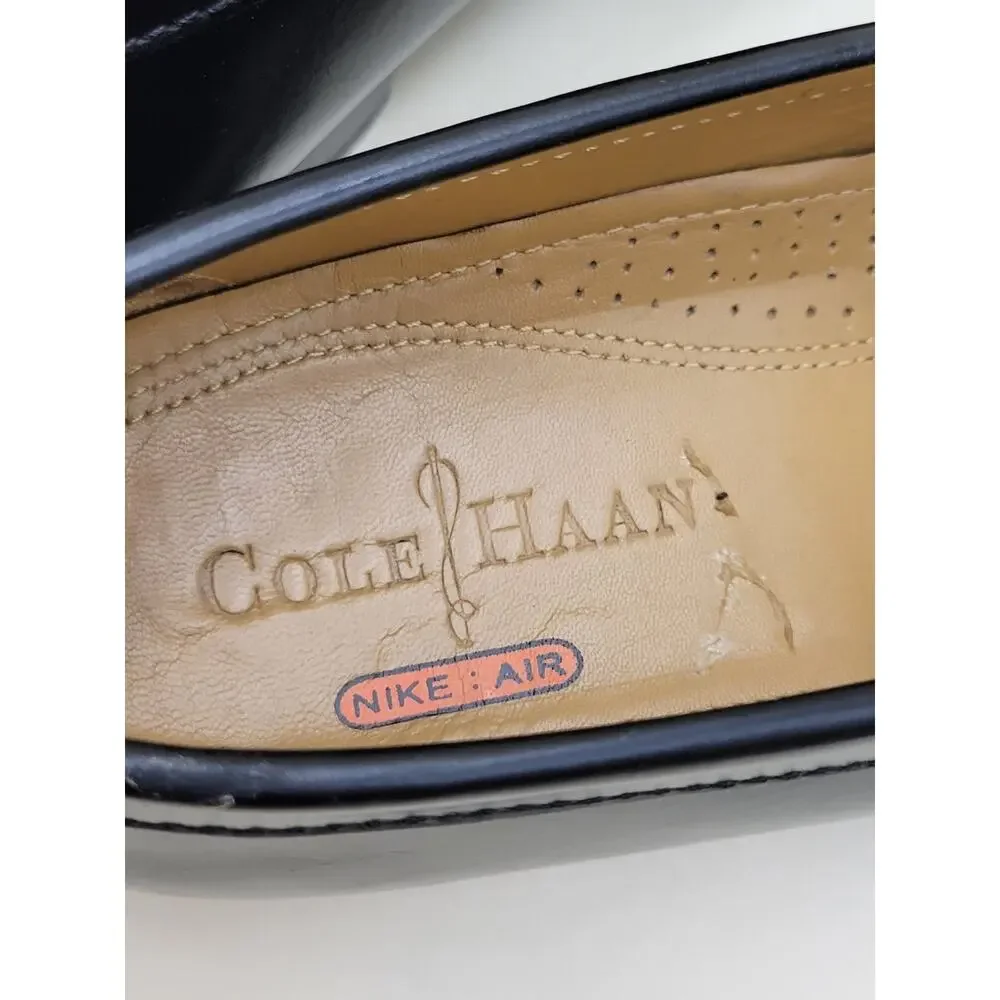 Cole Haan Loafers C09878 Men's Sz 9.5 M Black Dress Kiltie Fringe